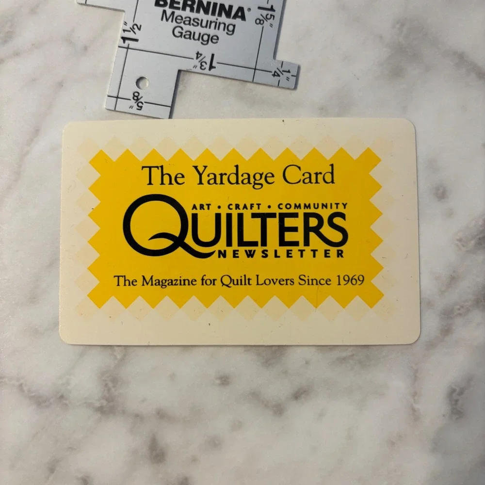 Bernina Measuring Gauge Oxmoor House Point Turner Quilters Yardage Card Lot